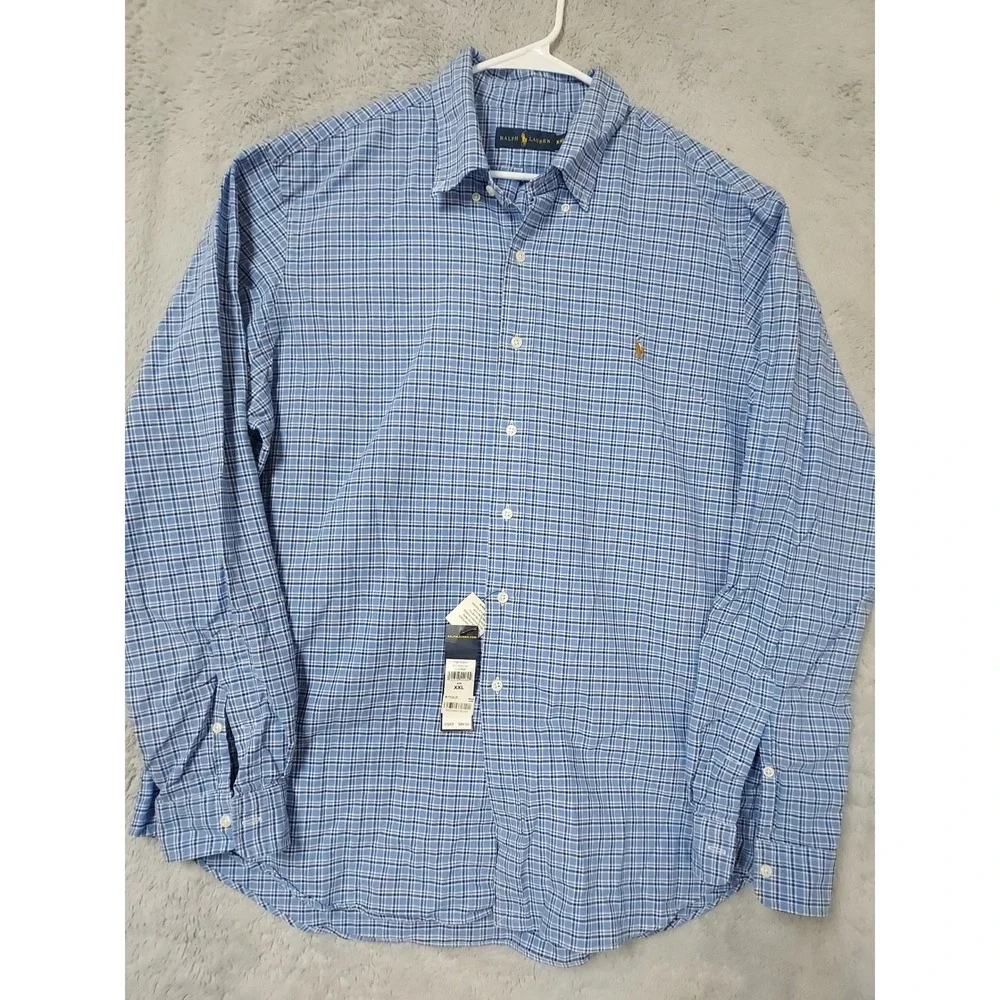 NEW Polo Ralph Lauren Shirt Mens XXL Flesh Pony Button Down Oxford Midweight 2XL